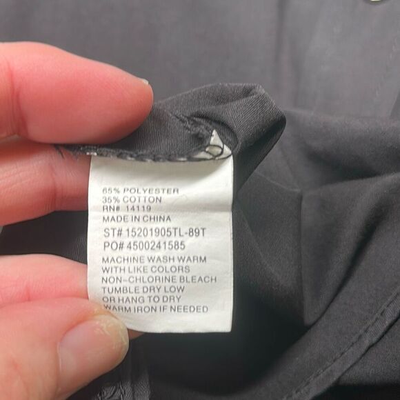 Ely Cattleman Tall Man Snap Long Sleeve Shirt Country Western size XXLT Black - Picture 7 of 8